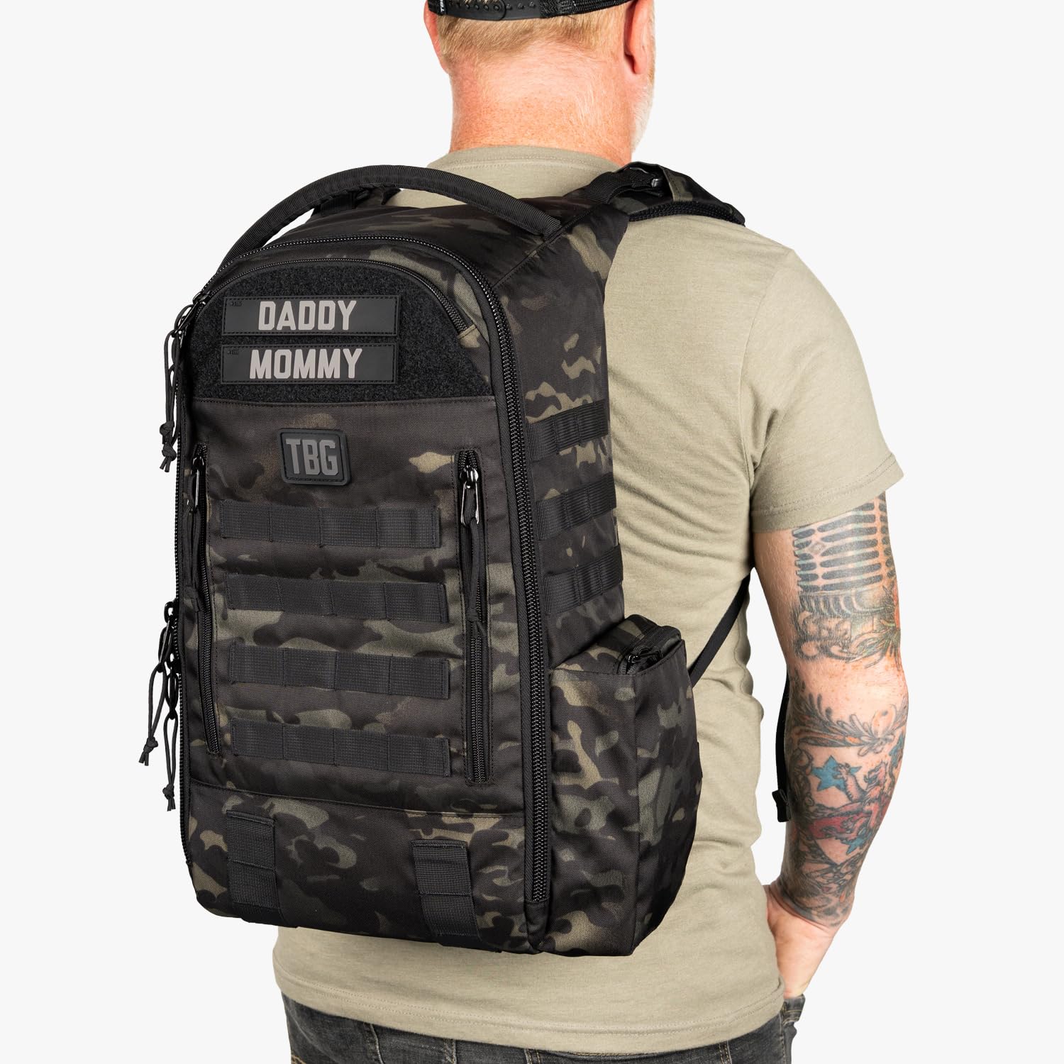 Tactical Baby Gear Daypack Multicam Black 4th Gen finish