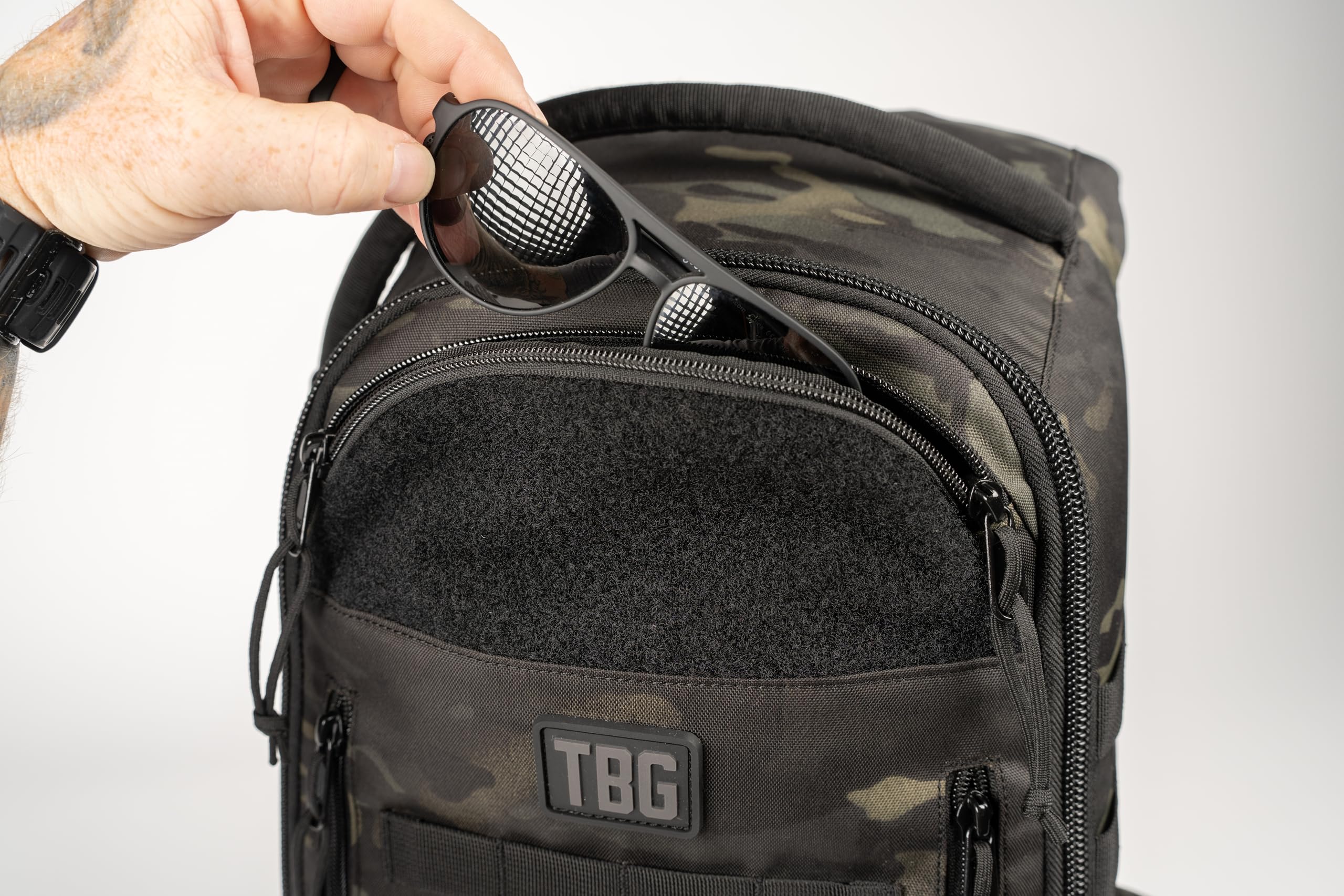 Tactical Baby Gear Daypack with wipes pouch and bottle pocket for quick access