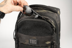 Tactical Baby Gear Daypack with wipes pouch and bottle pocket for quick access