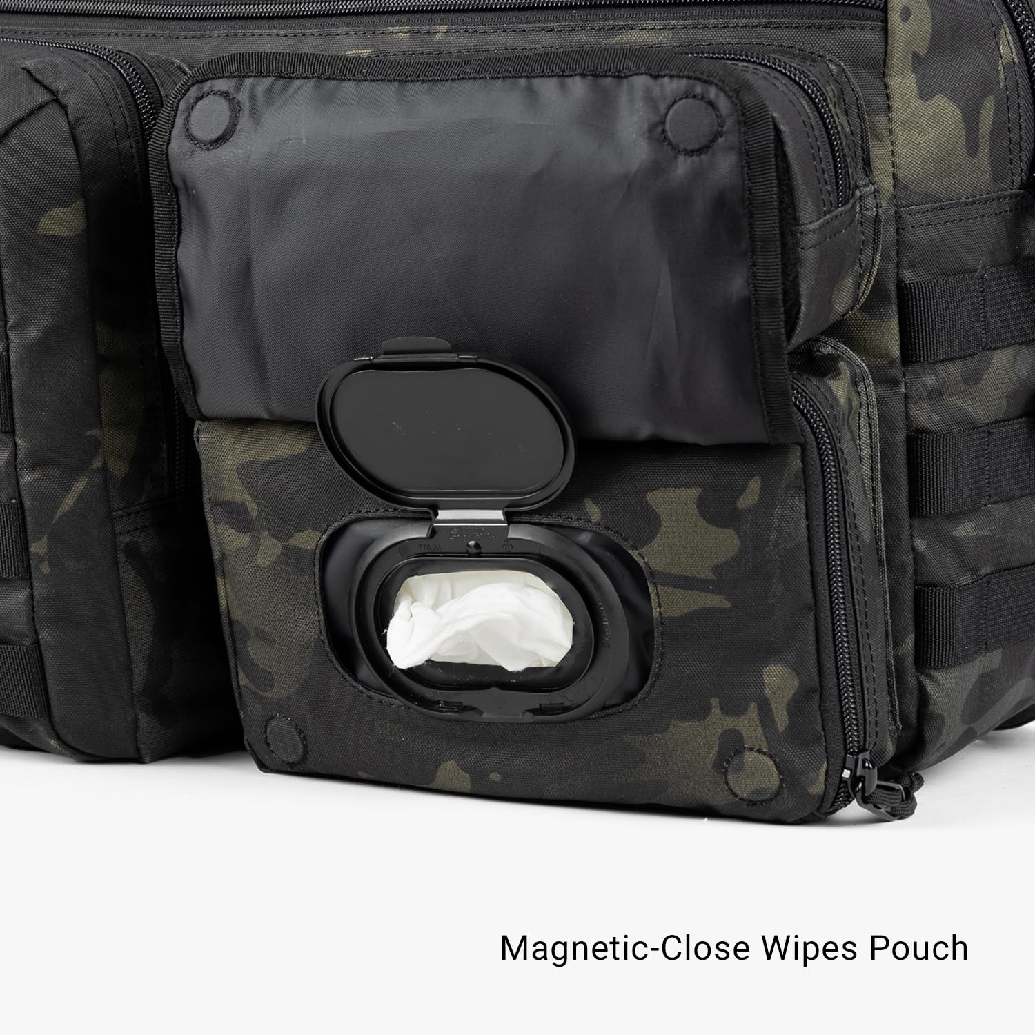 Tactical Baby Gear Deuce Diaper Bag interior pockets organize gear efficiently for busy days.