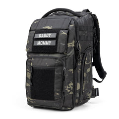 Tactical Baby Gear Everyday Tactical Diaper Bag Backpack front view with rugged durability for on-the-go dads.