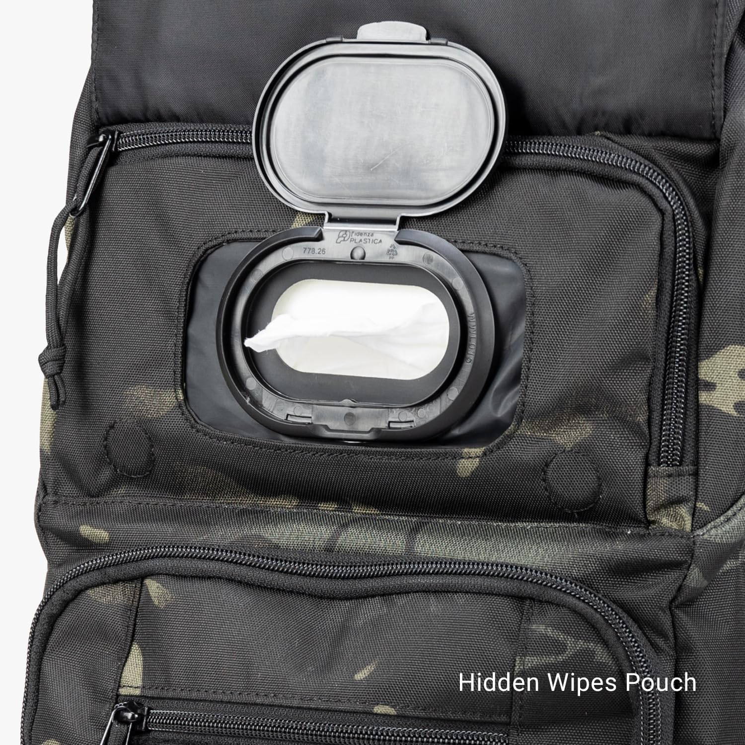 Tactical Baby Gear Everyday Tactical Diaper Bag Backpack cooler pouch ready to hold beverages and snacks.