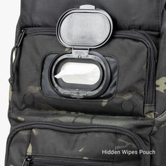 Tactical Baby Gear Everyday Tactical Diaper Bag Backpack cooler pouch ready to hold beverages and snacks.