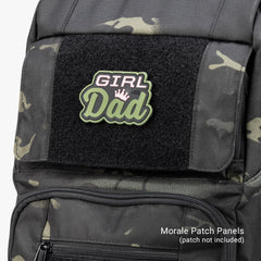 Tactical Baby Gear Everyday Tactical Diaper Bag Backpack wipes pocket with magnetic flap for fast diaper changes.