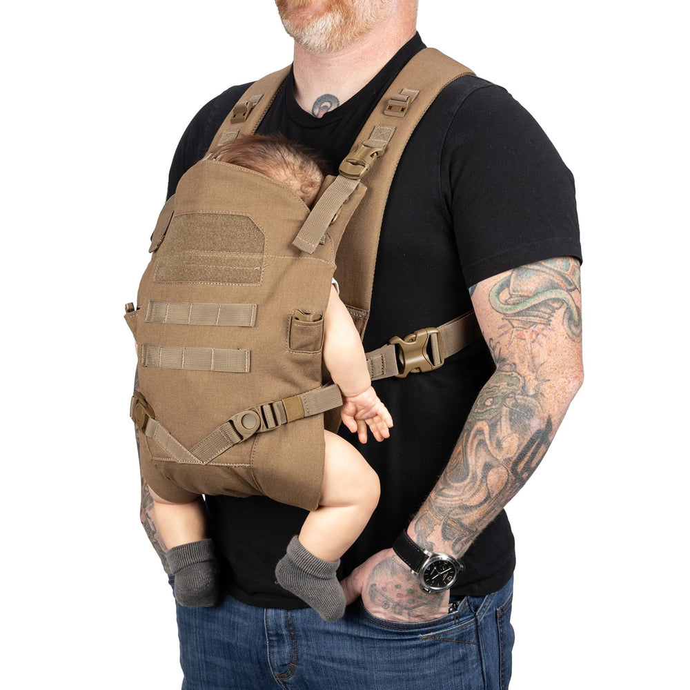 Tactical Baby Gear Tactical Baby Carrier for Dads: ergonomic support for carrying infants.