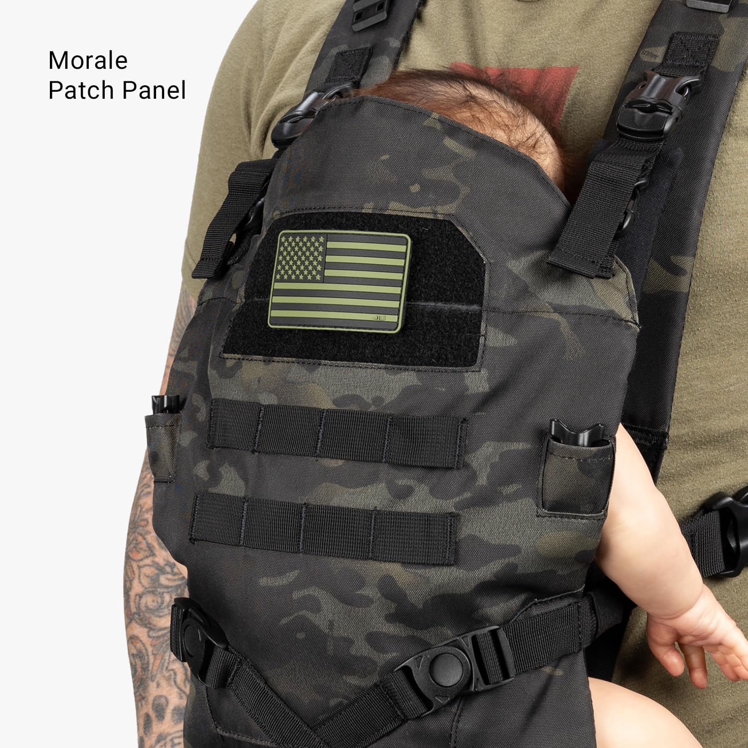 Tactical Baby Gear tactical baby carrier for dads cushioned cotton interior comfort.