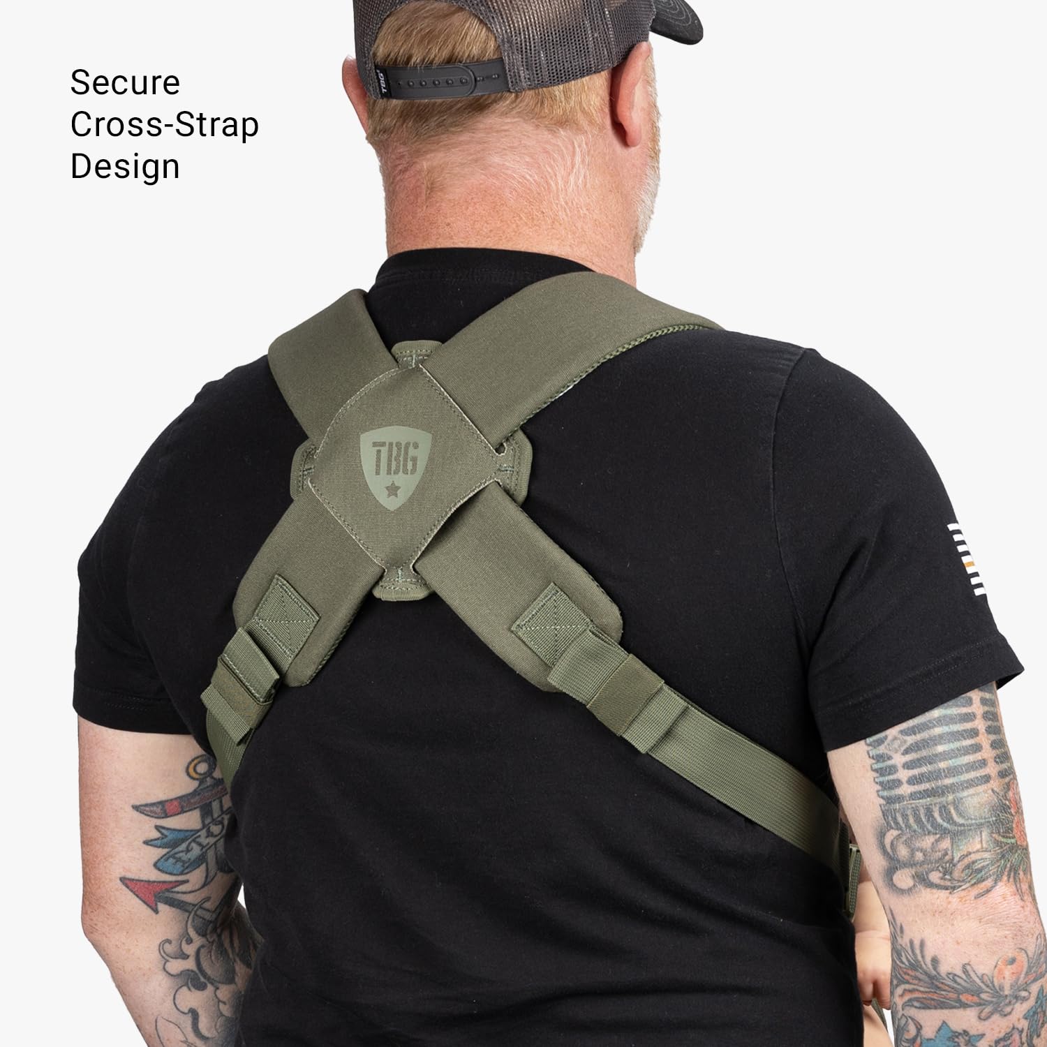 Tactical Baby Gear carrier with MOLLE attachments expands storage for on-the-go.