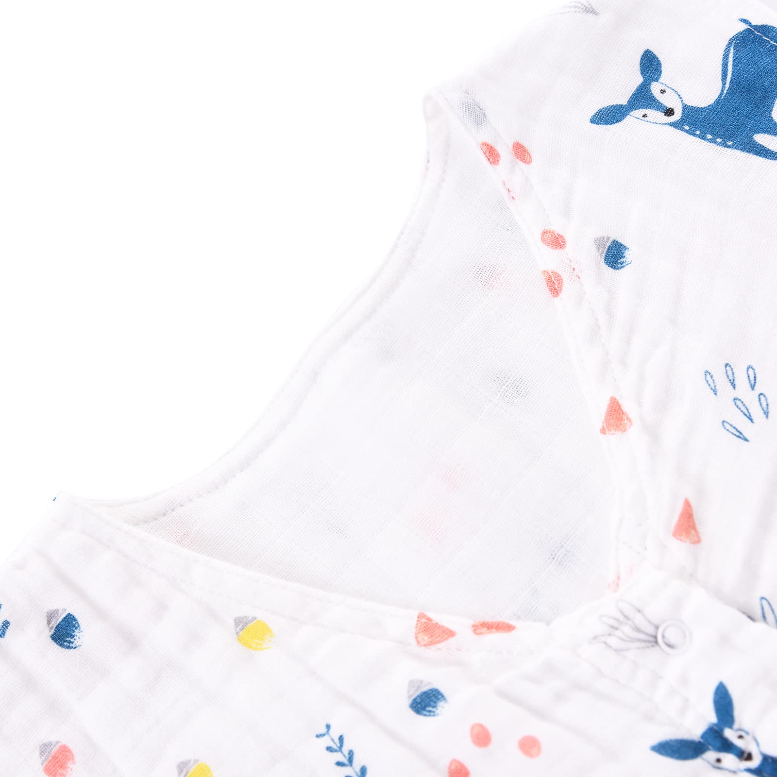 TADO MUSLIN 0.5 TOG lightweight design keeps toddlers comfortable in warm nights.