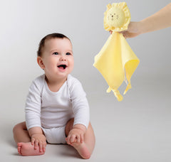 TADO MUSLIN bunny lovey khaki surface highlights breathable fabric for newborn cuddles.