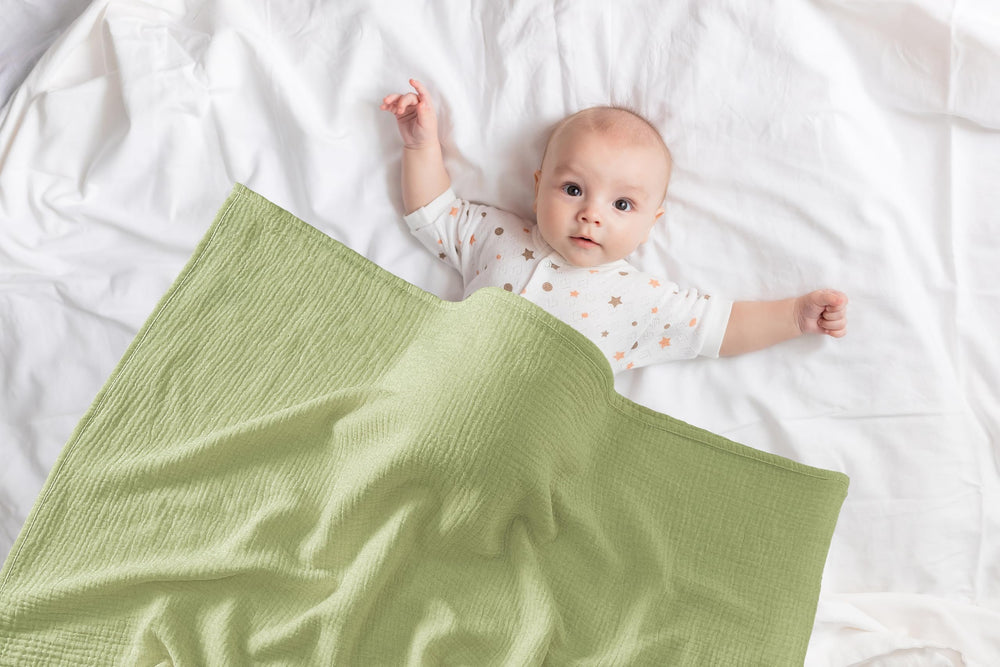 TADO MUSLIN breathable organic cotton surface ensures gentle touch for baby skin