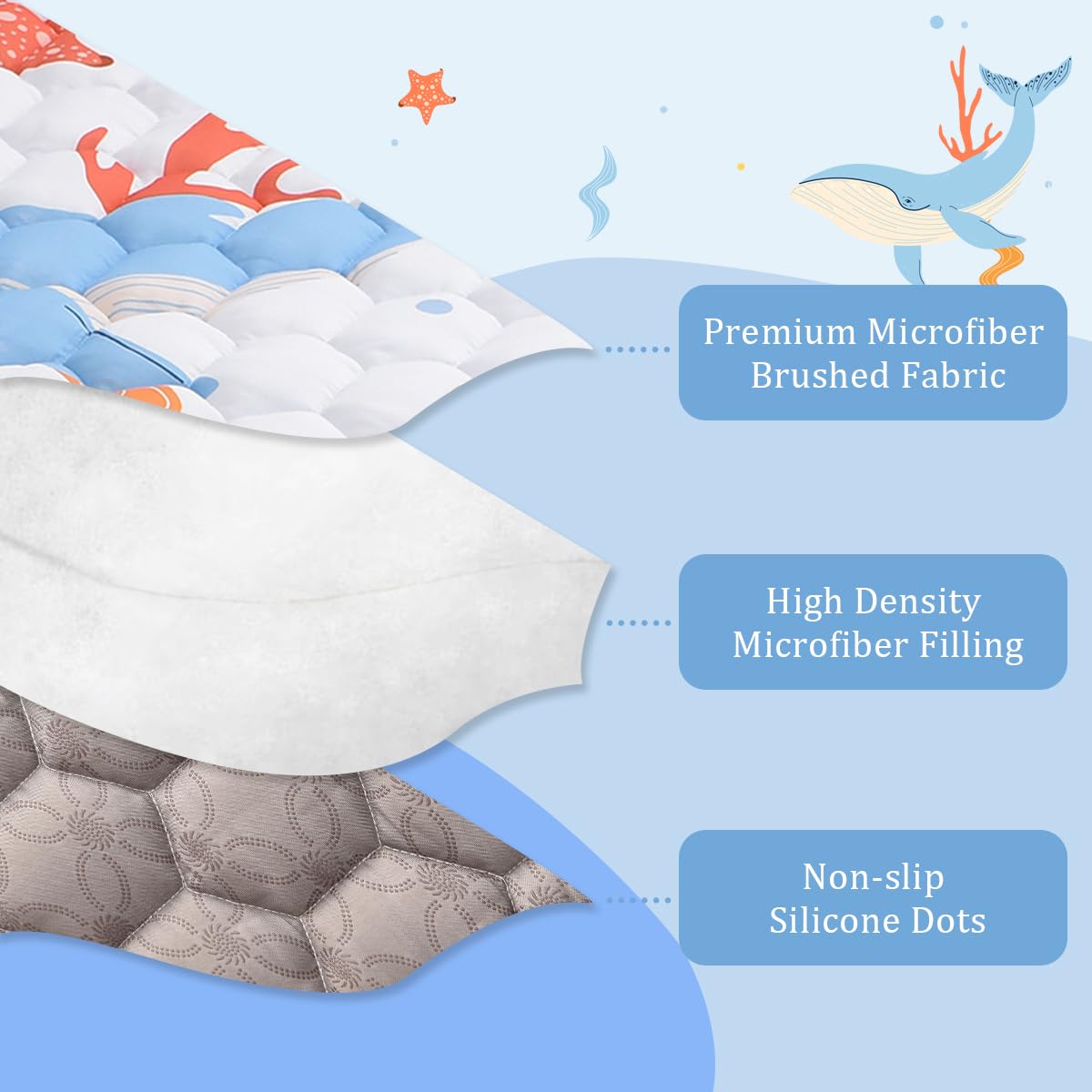 TADO MUSLIN machine washable for easy cleanup after messy play.