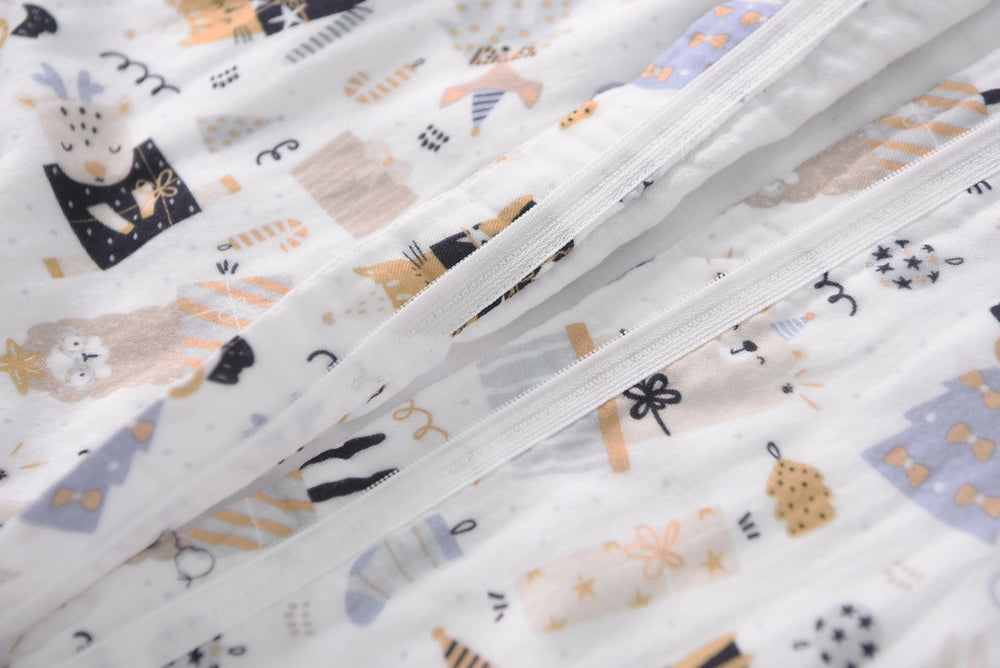 TADO MUSLIN care guide emphasizes machine wash cold and line drying