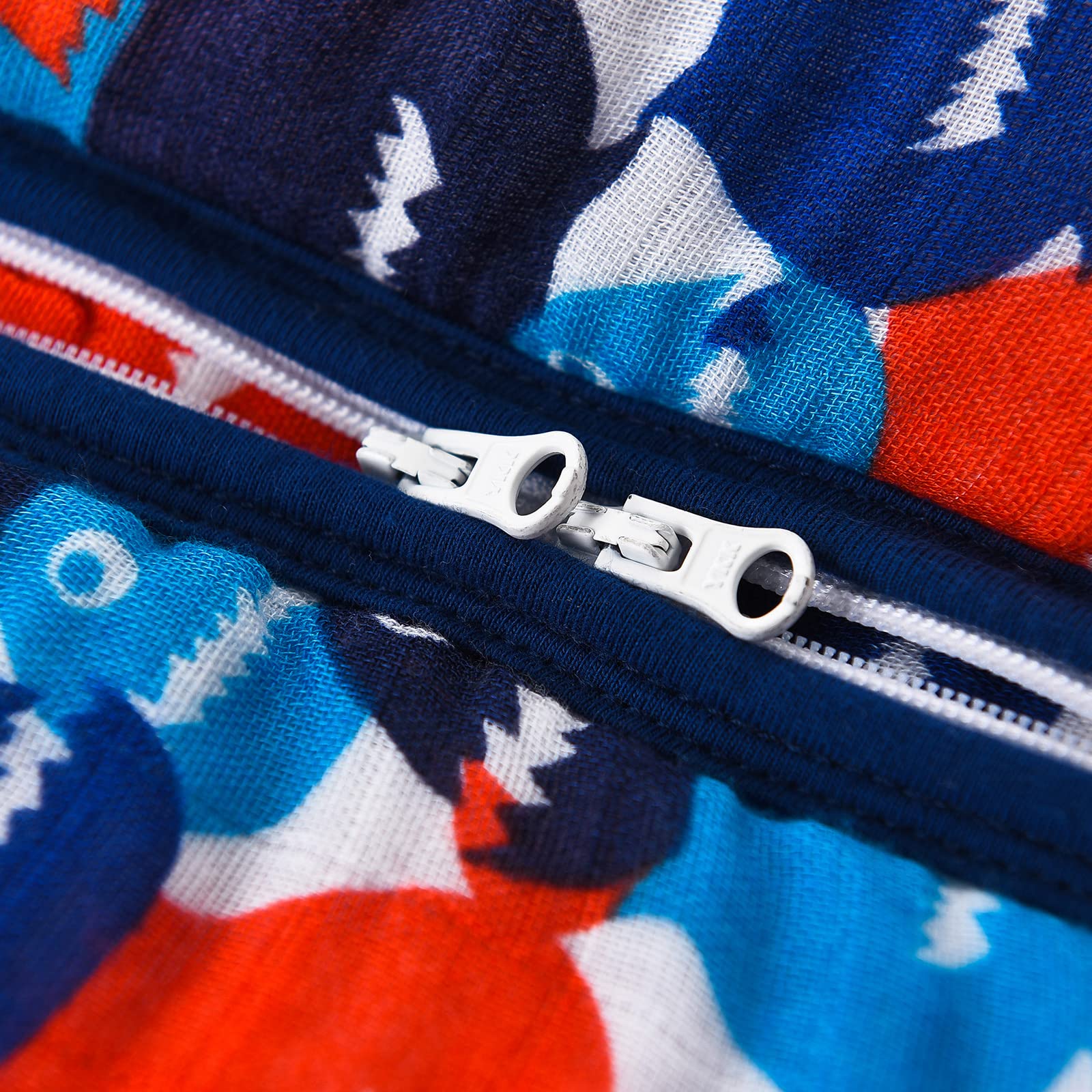 TADO MUSLIN sleep sack small fish pattern for gentle bedtime.