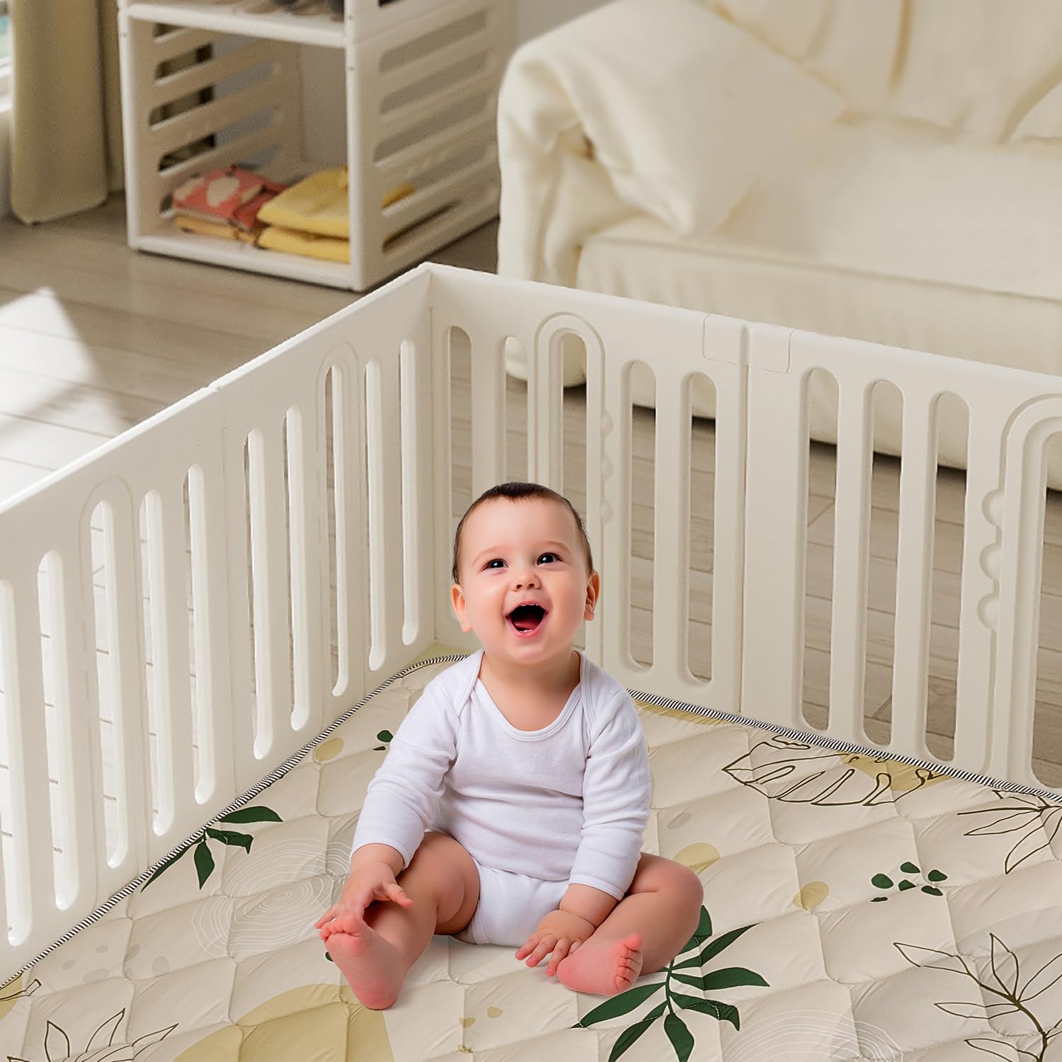 TADO MUSLIN foldable mat—easy to store and travel with