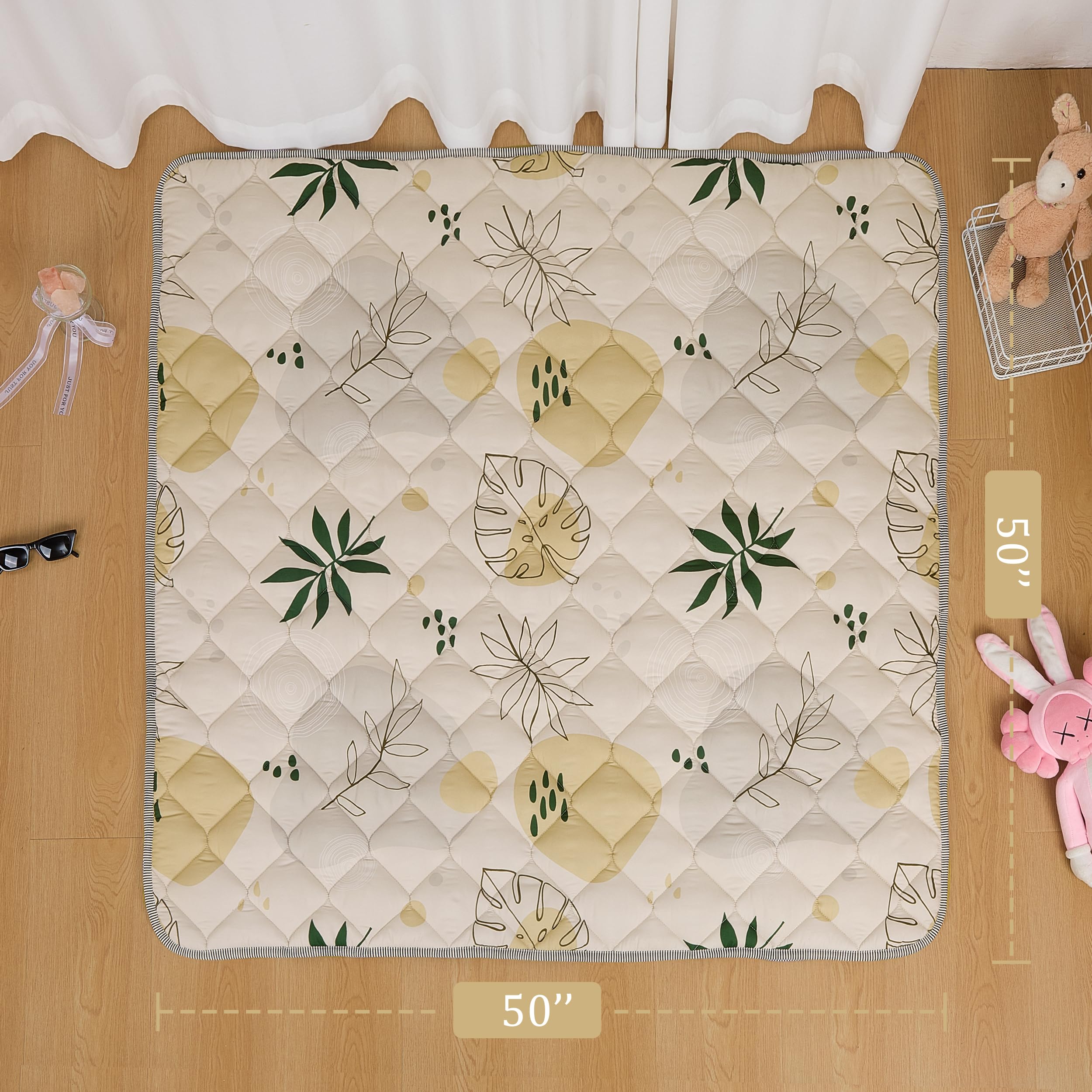 TADO MUSLIN safe-materials mat for non-toxic baby play spaces