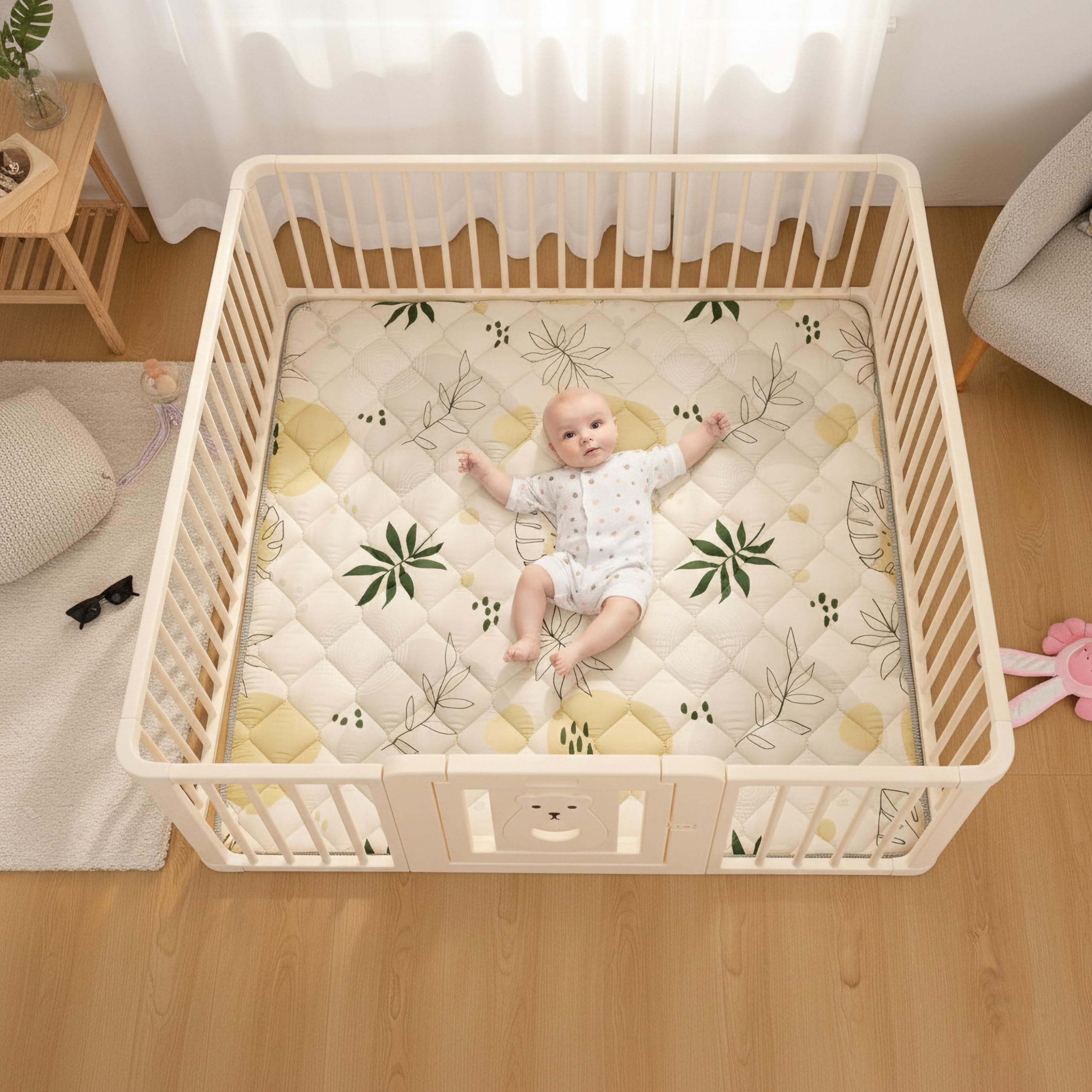 TADO MUSLIN whale-design mat features fade-resistant colors