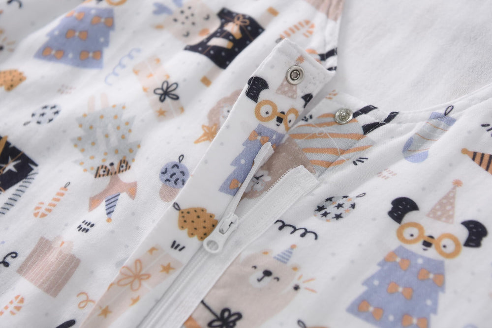 TADO MUSLIN sleep sack in warm room shows 0.5 TOG comfort
