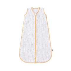 TADO MUSLIN sleep sack closeup fabric shows breathable 4-layer muslin warmth