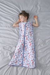 TADO MUSLIN Sleep Sack side with 2-way zipper for easy changes.