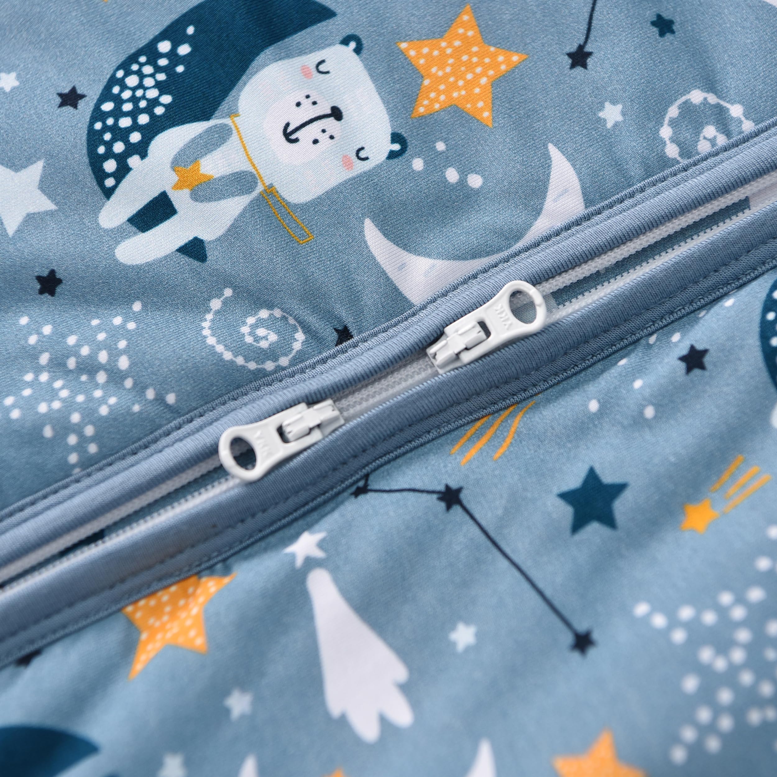 TADO MUSLIN sleep sack with 2-way zipper for easy diaper changes