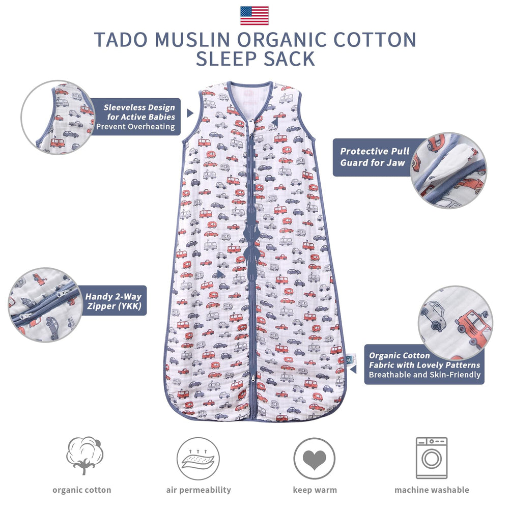 TADO MUSLIN four-layer muslin fabric delivers soft, breathable warmth.