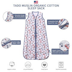 TADO MUSLIN four-layer muslin fabric delivers soft, breathable warmth.