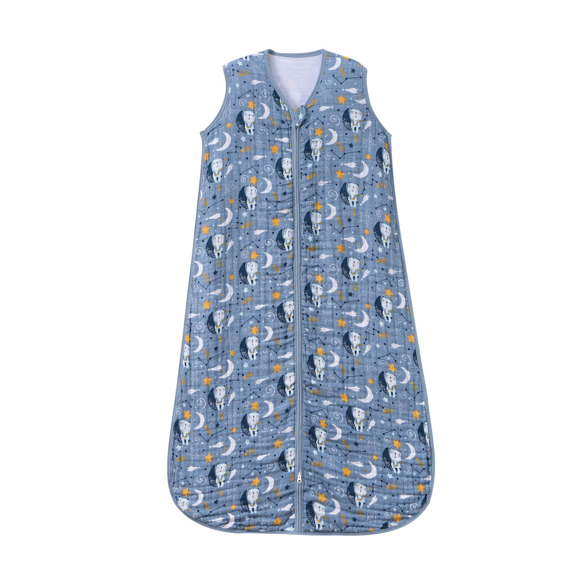 TADO MUSLIN Sleep Sack baby closed shows cozy, breathable protection for restful nights.