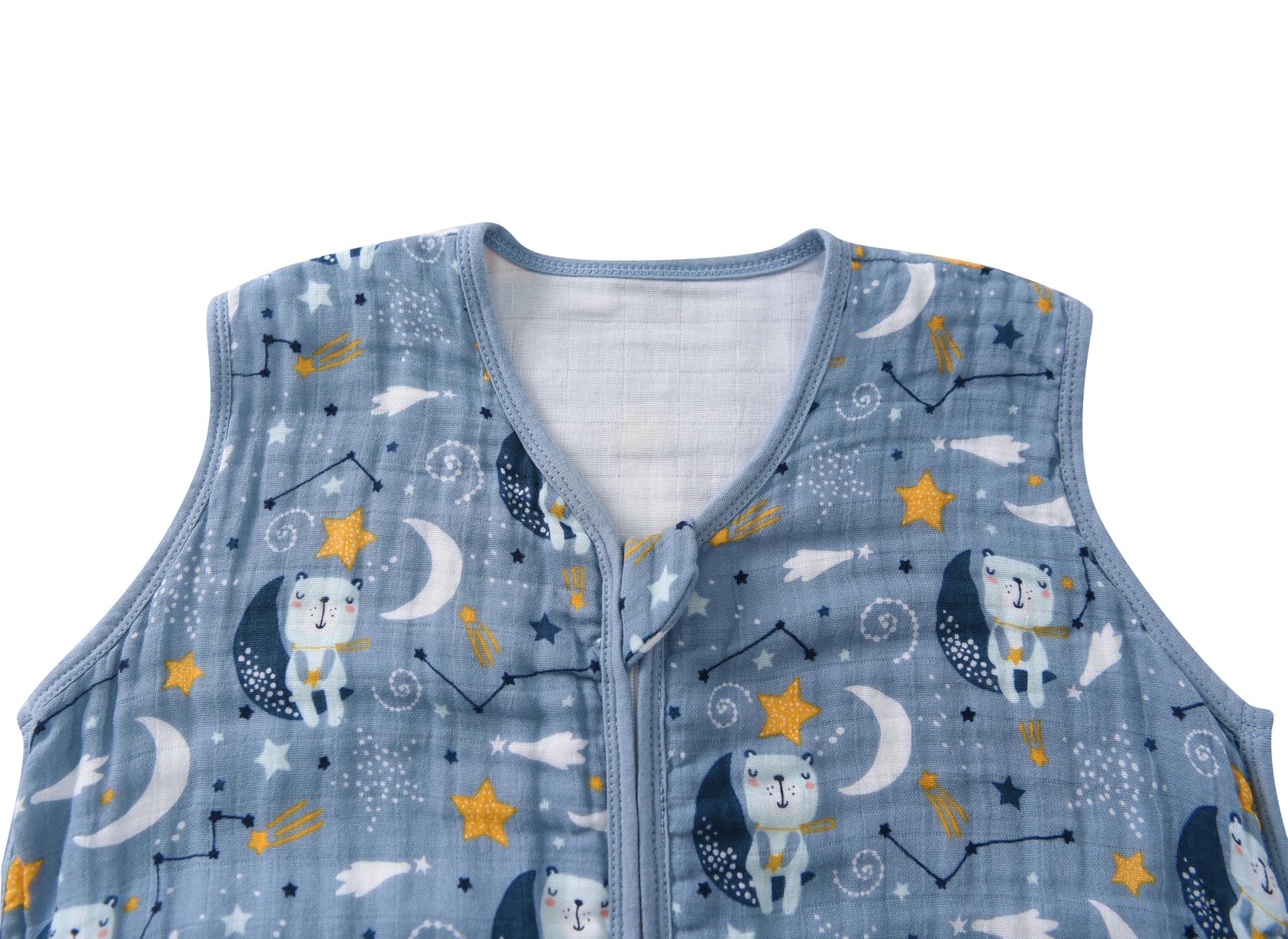 TADO MUSLIN sleep sack blue bear packaging and branding