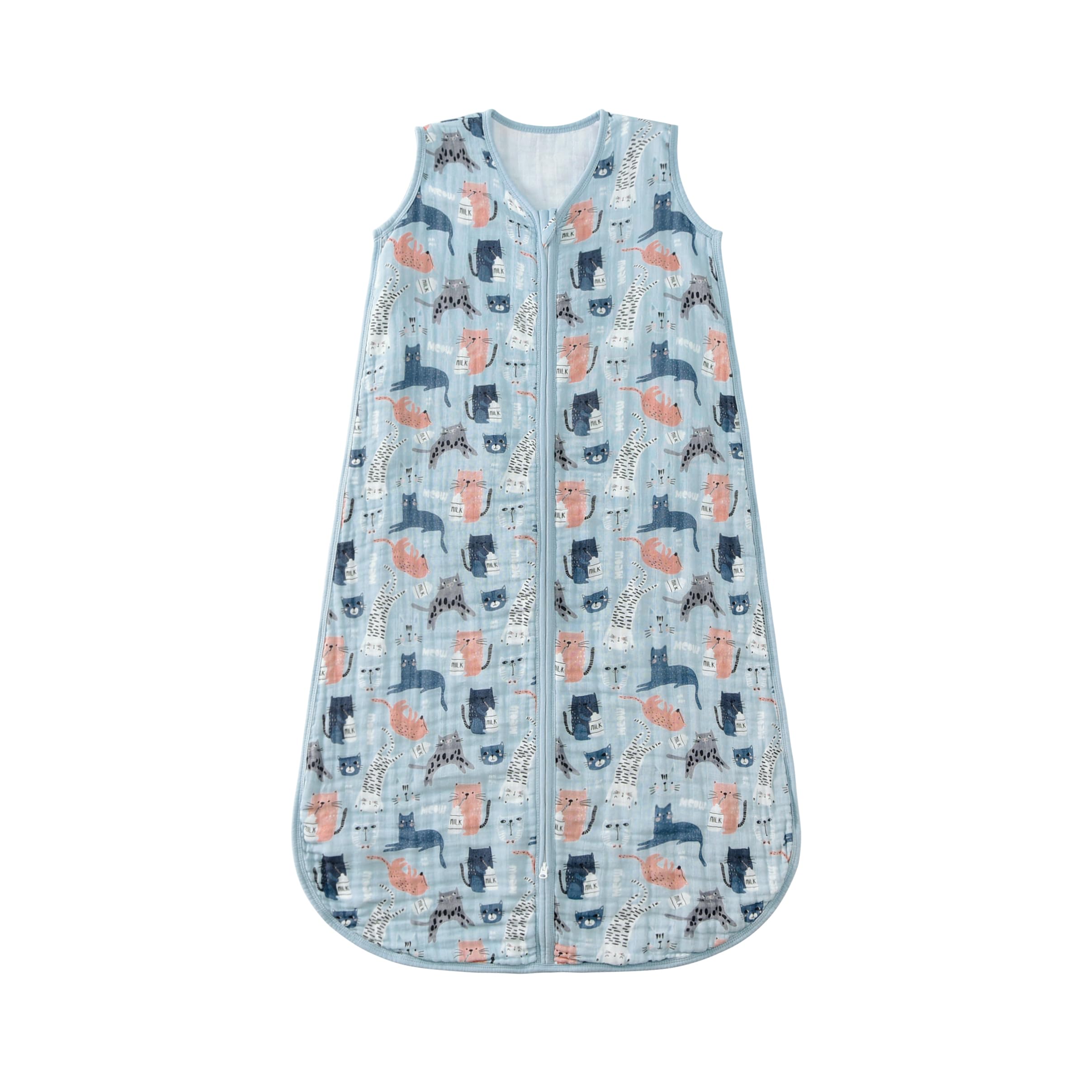 TADO MUSLIN sleep sack front view shows 0.5 TOG warmth and breathable comfort