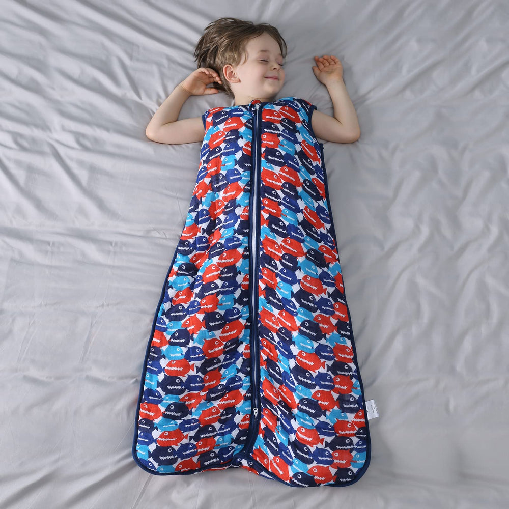 TADO MUSLIN wearable blanket designed for 61 to 68 F room temps.