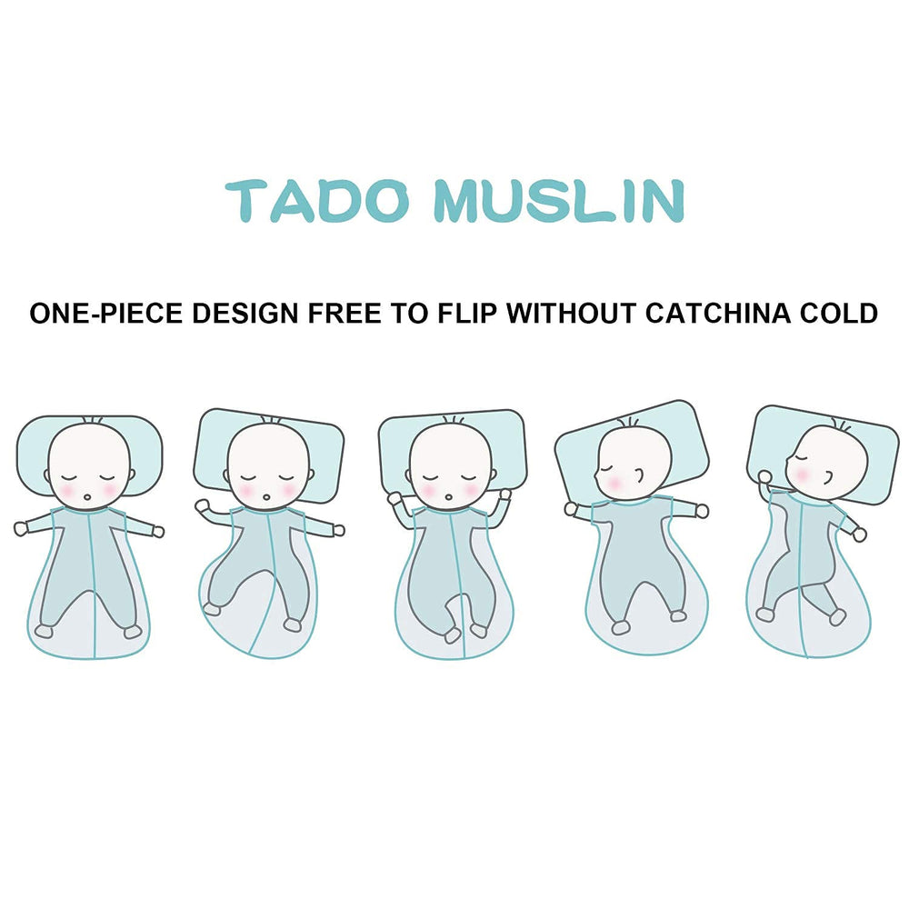 TADO MUSLIN size guide helps find the 2–4 year fit.