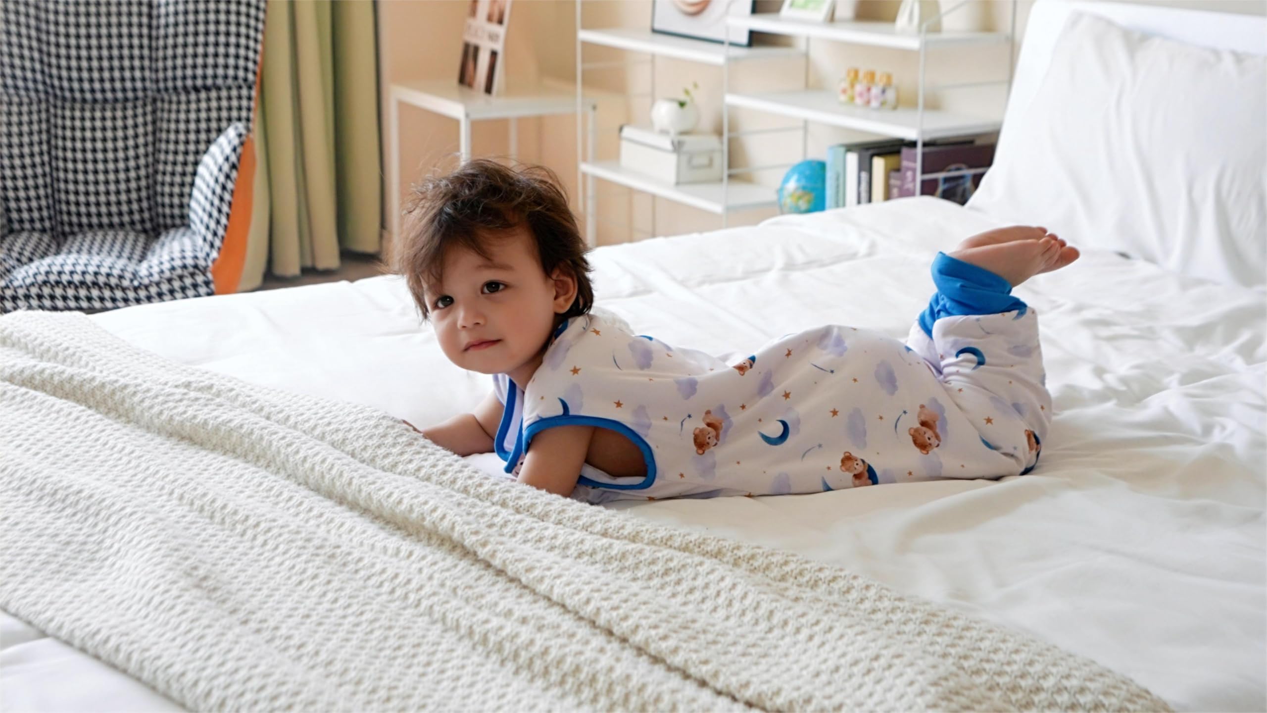 TADO MUSLIN two-way zipper for easy night diaper changes