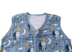 TADO MUSLIN Sleep Sack zipper detail demonstrates easy diaper changes with secure closure.