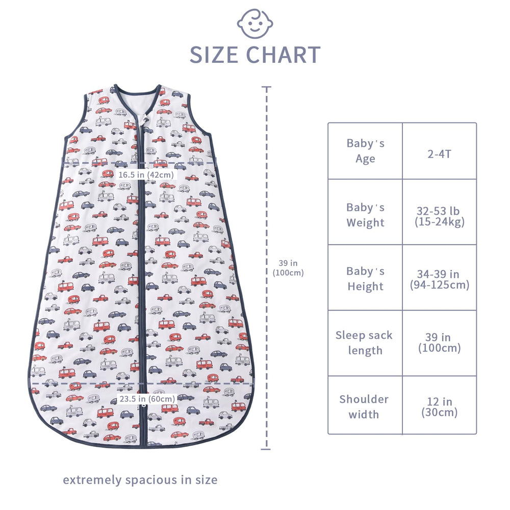 TADO MUSLIN sleep sack zipper guard protects skin during night changes