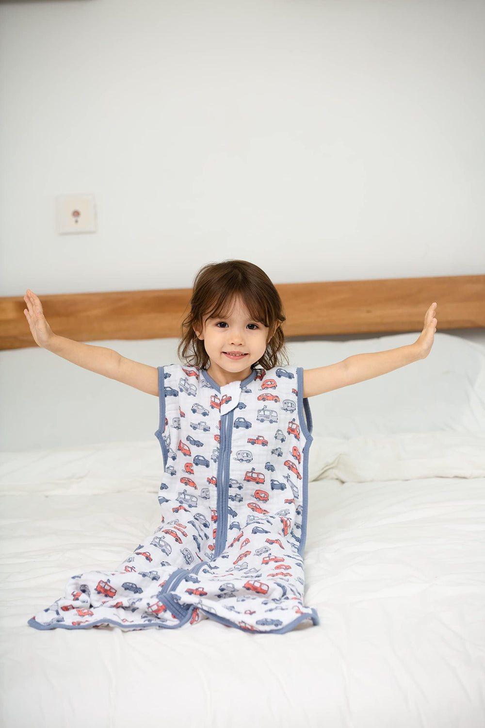 TADO MUSLIN sleeveless design sleep sack on baby for summer comfort