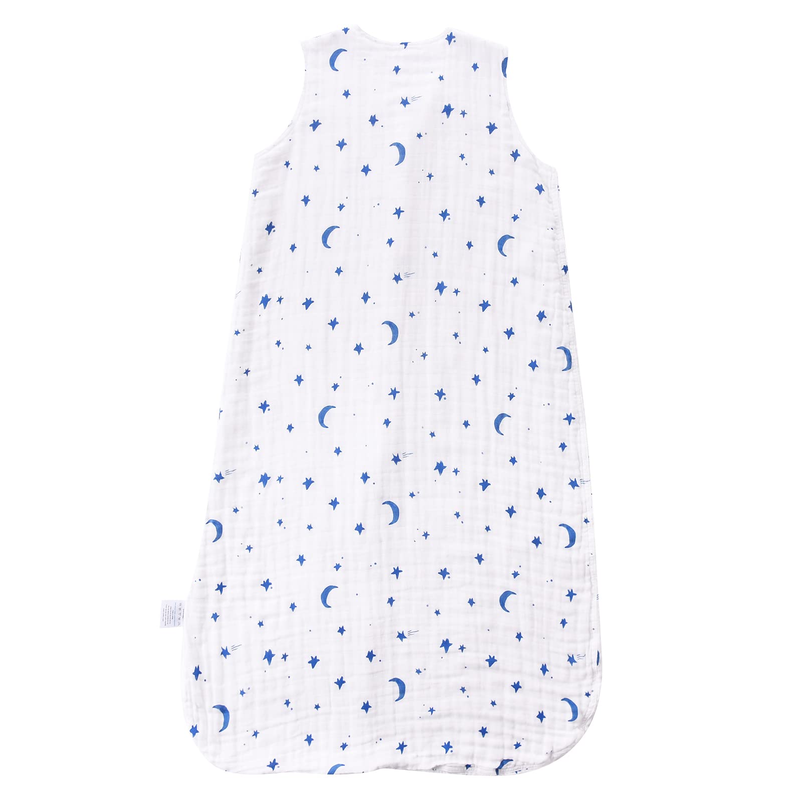 TADO MUSLIN Sleeveless toddler fit demonstrates room for growing legs and movement.