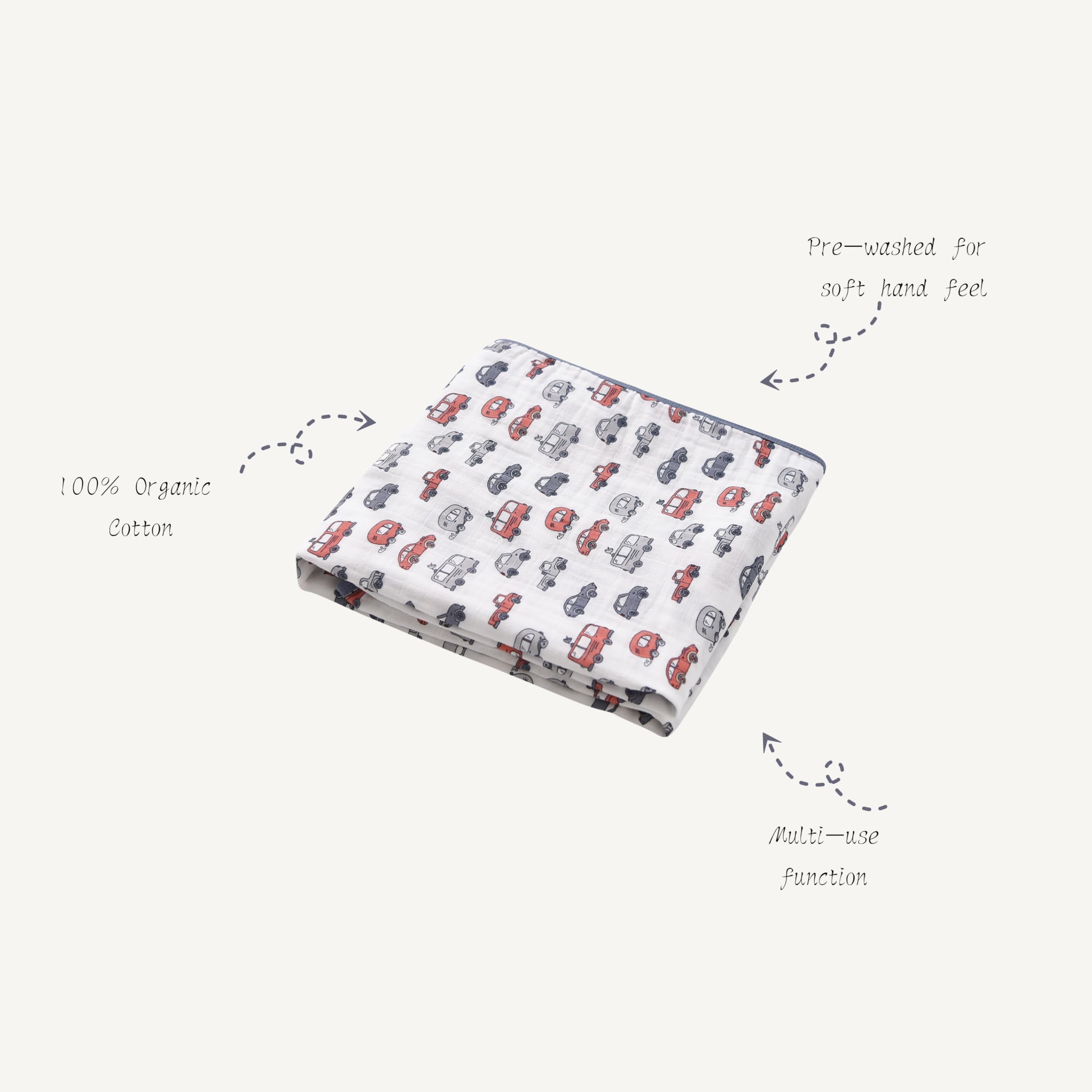 TADO MUSLIN swaddle pup design serves as a versatile nursing cover