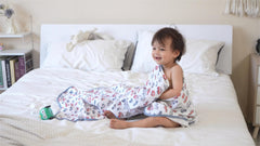 TADO MUSLIN swaddle rhino design features soft texture for tummy time