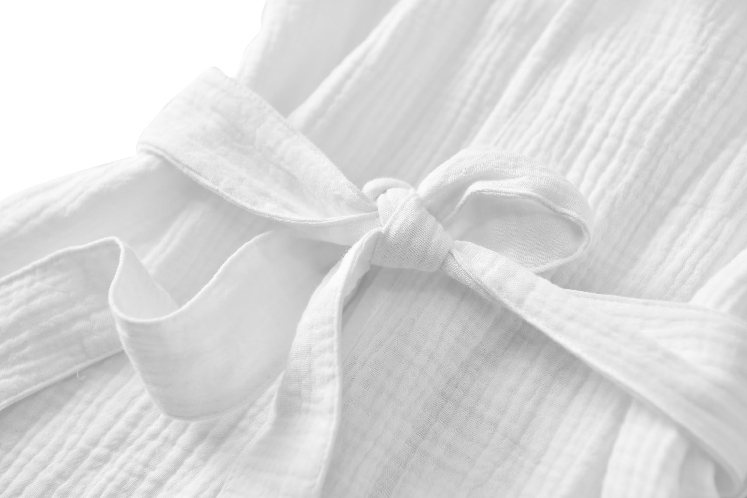 TADO MUSLIN washing-drying scene, robe air-drying in natural light.