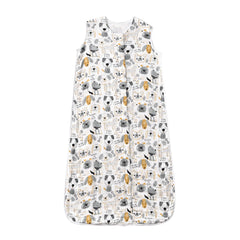 TADO MUSLIN toddler sleep sack flat lay shows breathable organic cotton for warm nights
