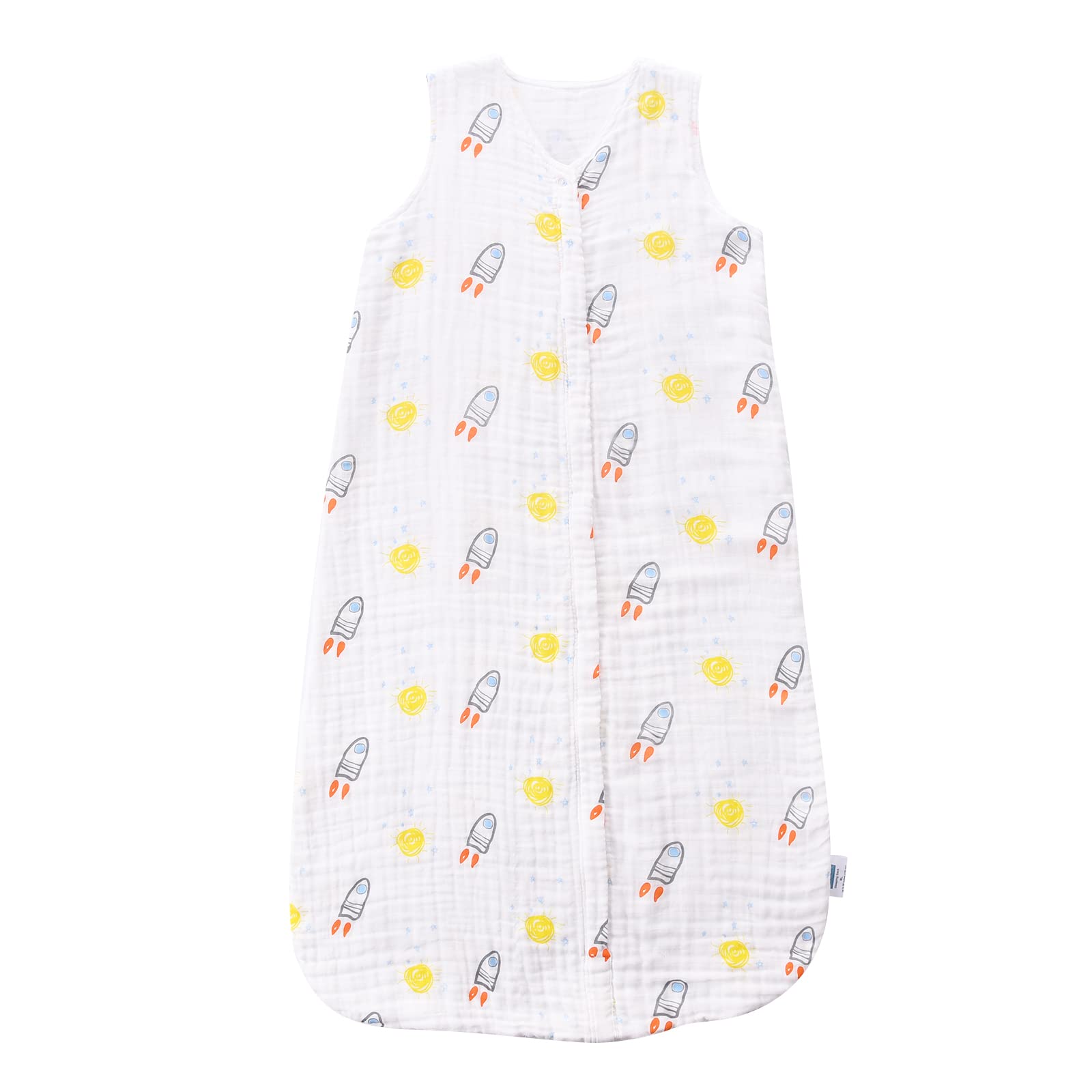 TADO MUSLIN Toddler Sleep Sack front view shows breathable 0.5 TOG comfort for warm nights