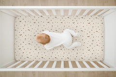 TADO MUSLIN two-pack design demonstrates gender-neutral patterns for nursery styling and easy rotation.