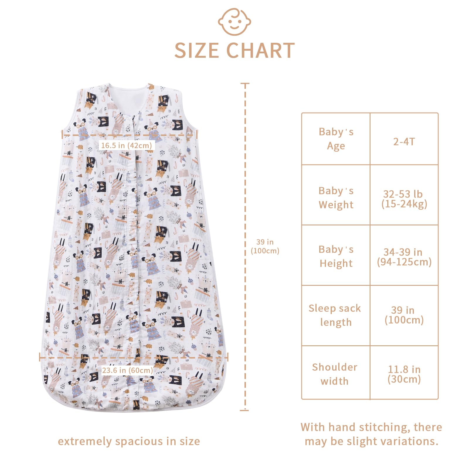 TADO MUSLIN zipper garage protects delicate skin during night-time diapering