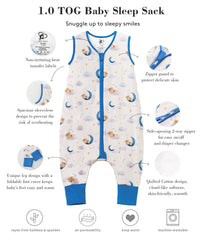 TADO MUSLIN zipper guards keep skin safe during quick changes.