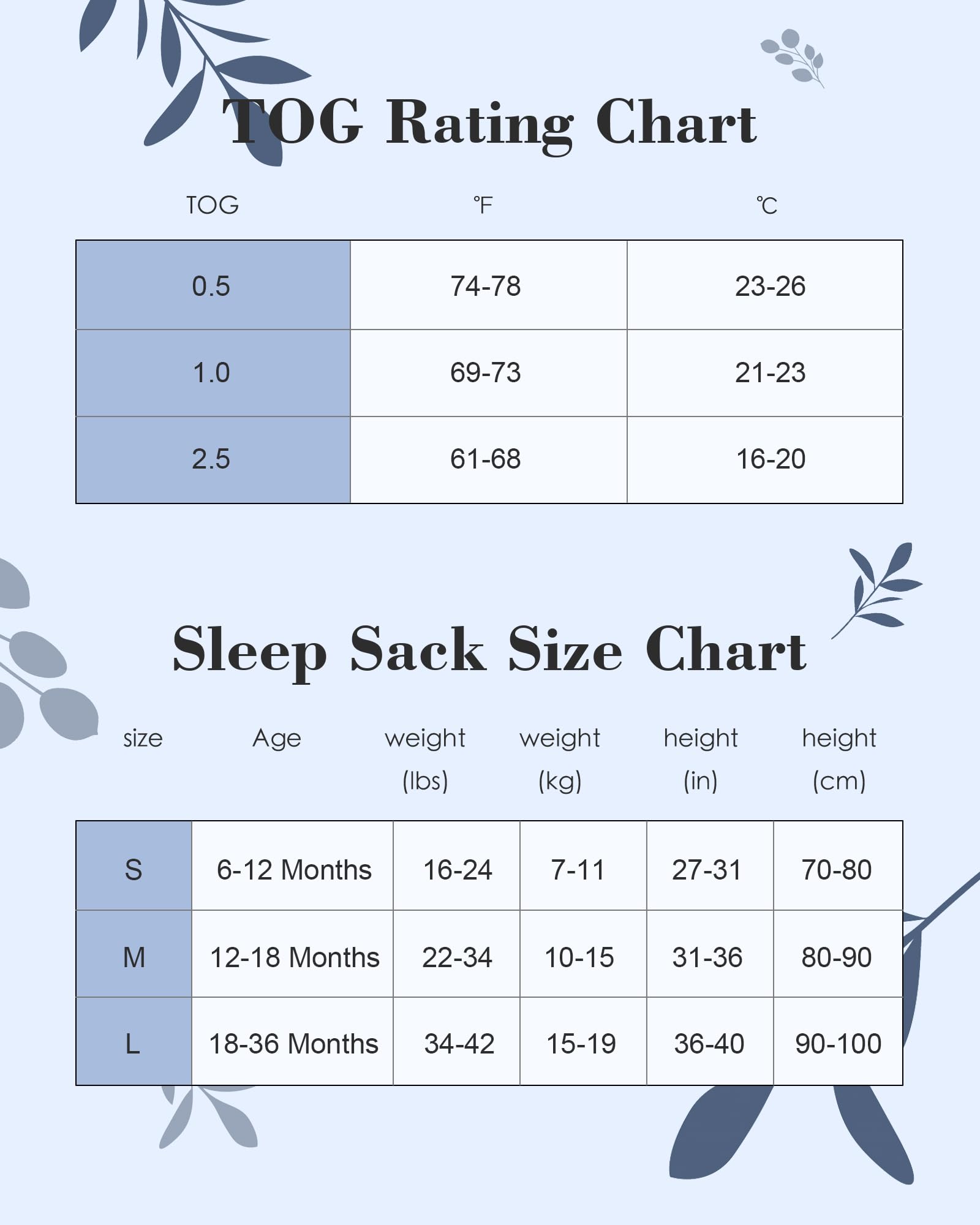 TADO MUSLIN sleep sack with 2-way zipper enables easy night changes.