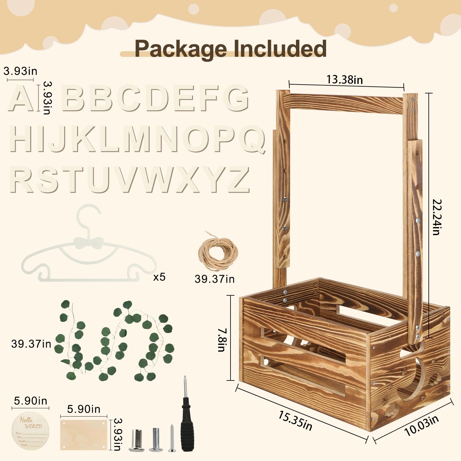 TAEYONK easy-assembly wooden crate shows light weight and portability for moving between spaces