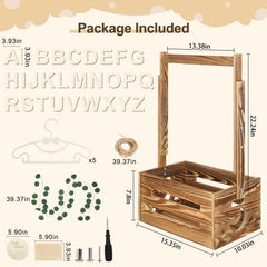 TAEYONK easy-assembly wooden crate shows light weight and portability for moving between spaces