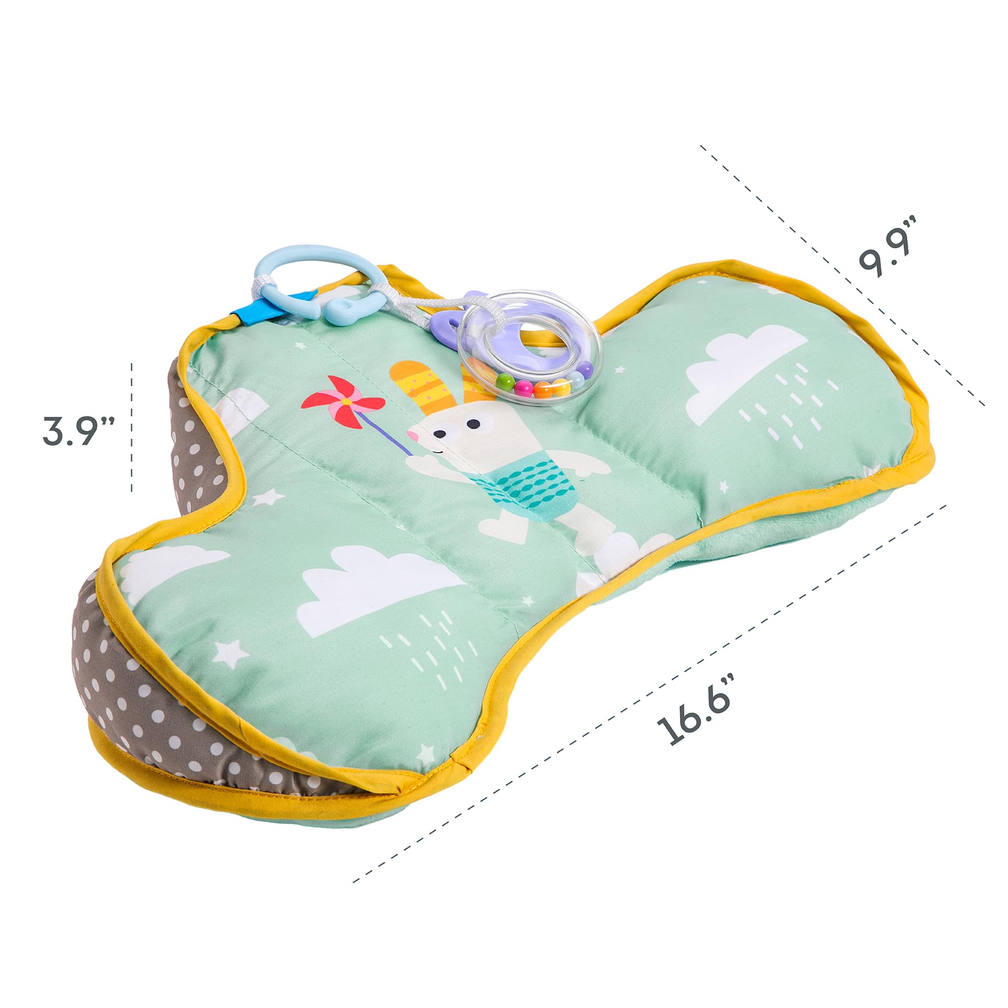 Taf Toys packaging box image highlights the complete tummy time set.