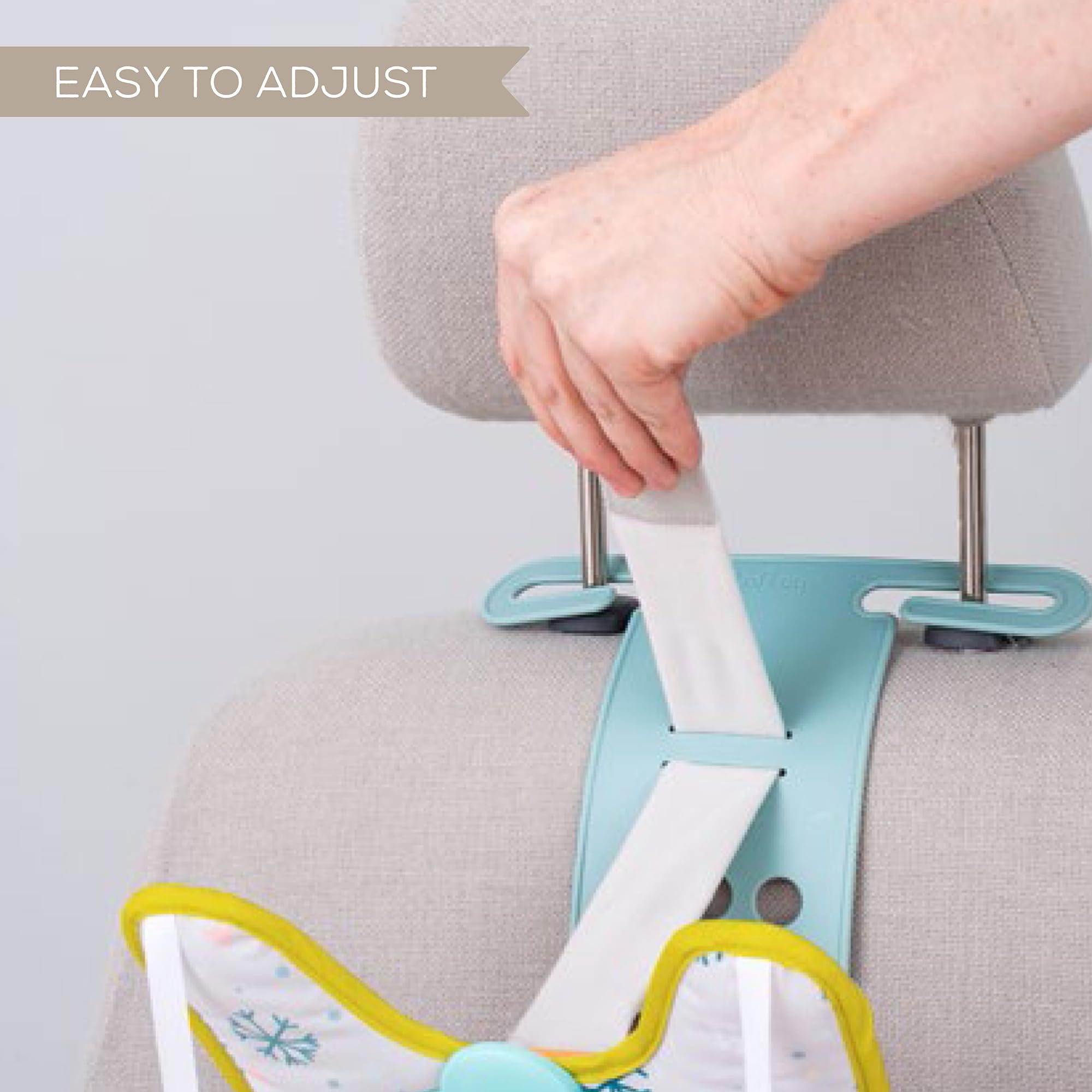 Taf Toys Koala in-Car Play Center engagement image showcases baby interaction and parent-friendly monitoring.