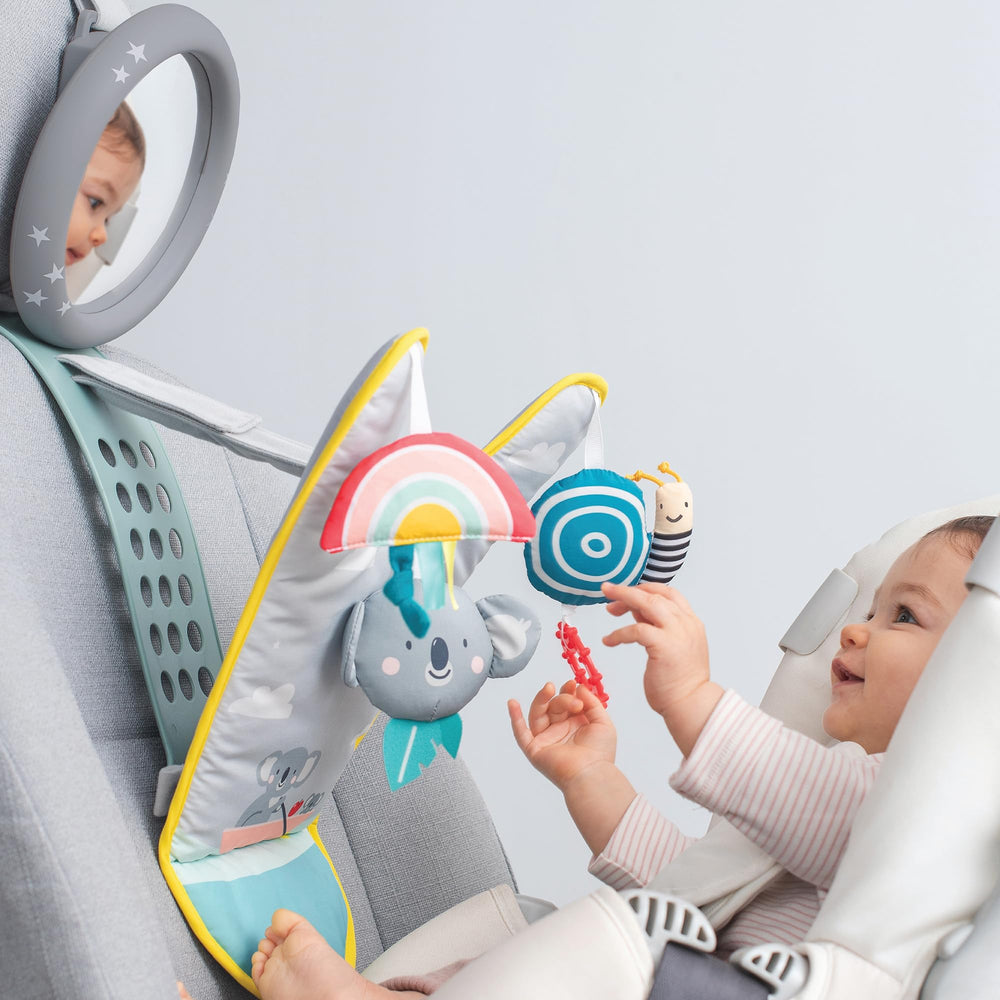 Taf Toys Koala in-Car Play Center side-setup highlights portable, compact design for travel-friendly play.